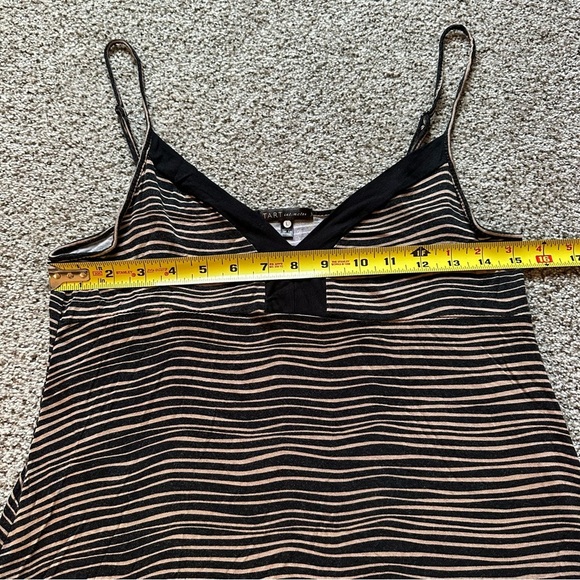 TART Size L Black Tan Jersey Sleep Dress Nightgown Nightie R $38 - Picture 3 of 11